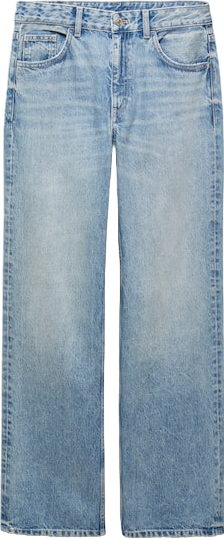 MANGO Blue Mid-rise Straight Jeans BNWT UK 14