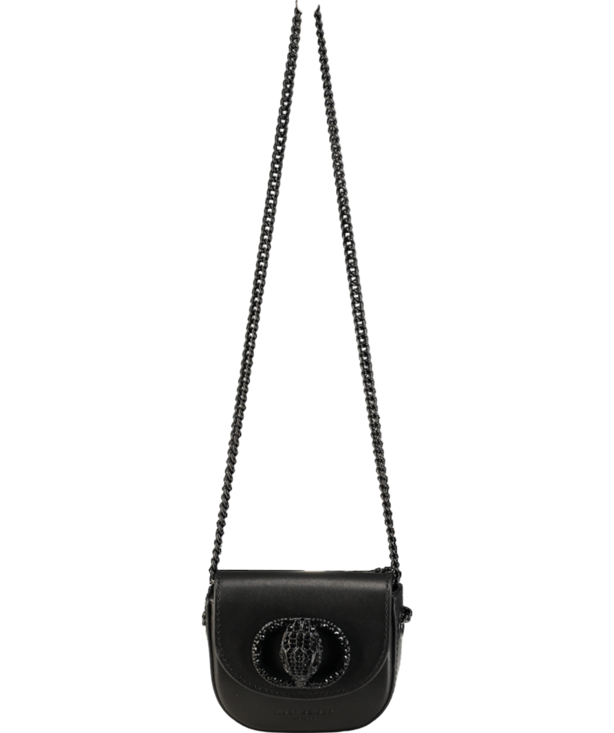 Kurt Geiger Black Micro Drench Chelsea Saddle Bag
