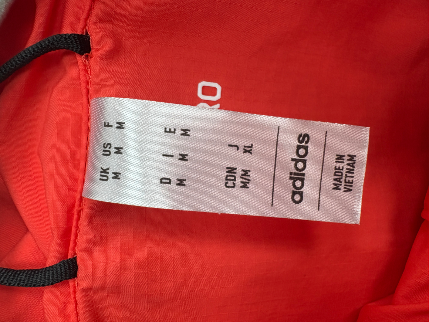 adidas Red Adizero Half Zip Running Vest UK M