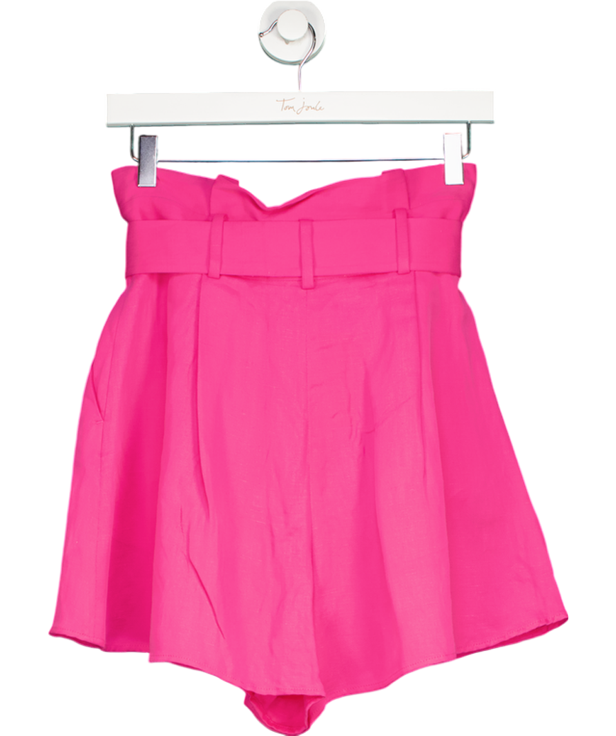 & Other Stories Pink Paperbag Shorts UK 8