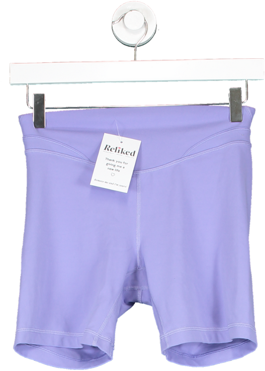 Lululemon Purple High Rise Bike Shorts UK S/M