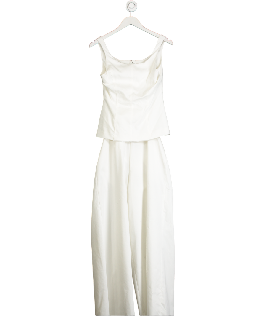 Karen Millen White Tailored Jumpsuit UK 8