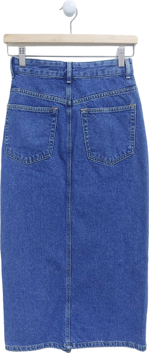 H&M Blue Denim Skirt UK 6