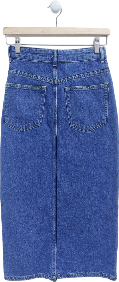 H&M Blue Denim Skirt UK 6