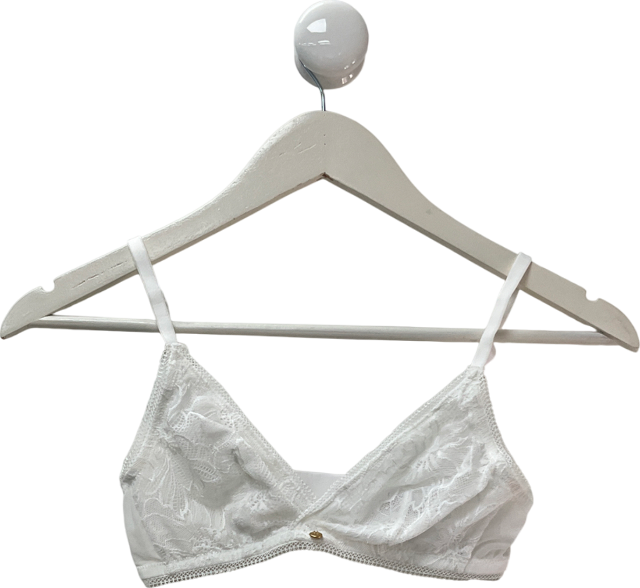 KBX White Alice Triangle Bralette UK 10