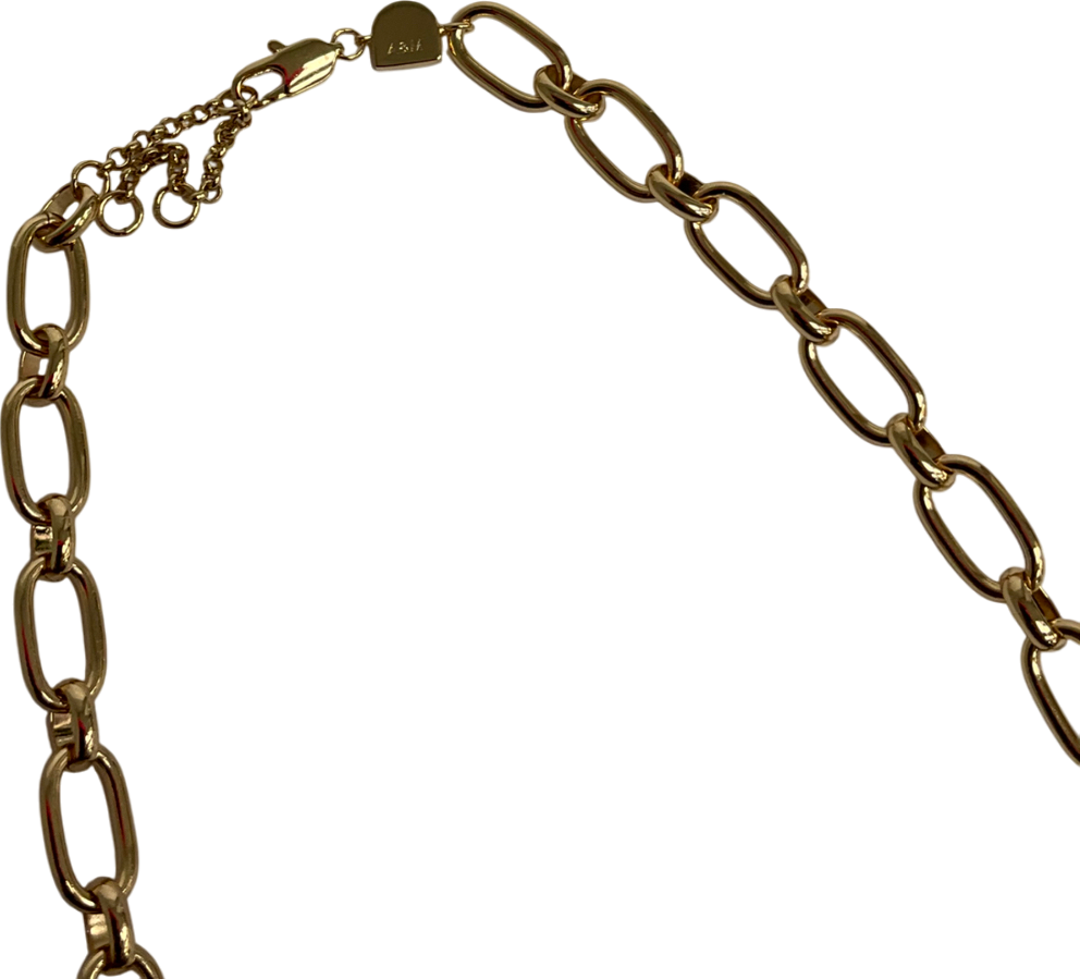 Astrid & Miyu Gold Open Link Chain Necklace In Gold One Size