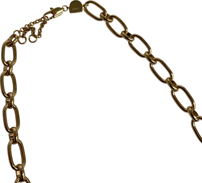 Astrid & Miyu Gold Open Link Chain Necklace In Gold One Size