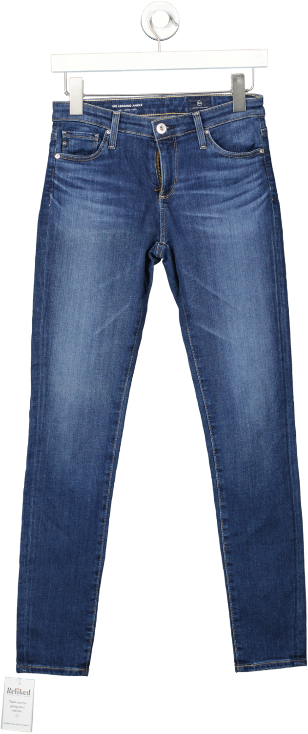 AG Adriano Goldschmied Blue Legging Ankle- Super Skinny Ankle W25
