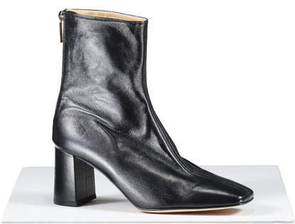 dear Francis Cube Boot, Black Smooth Leather Ankle Boots UK 6 EU 39 👠