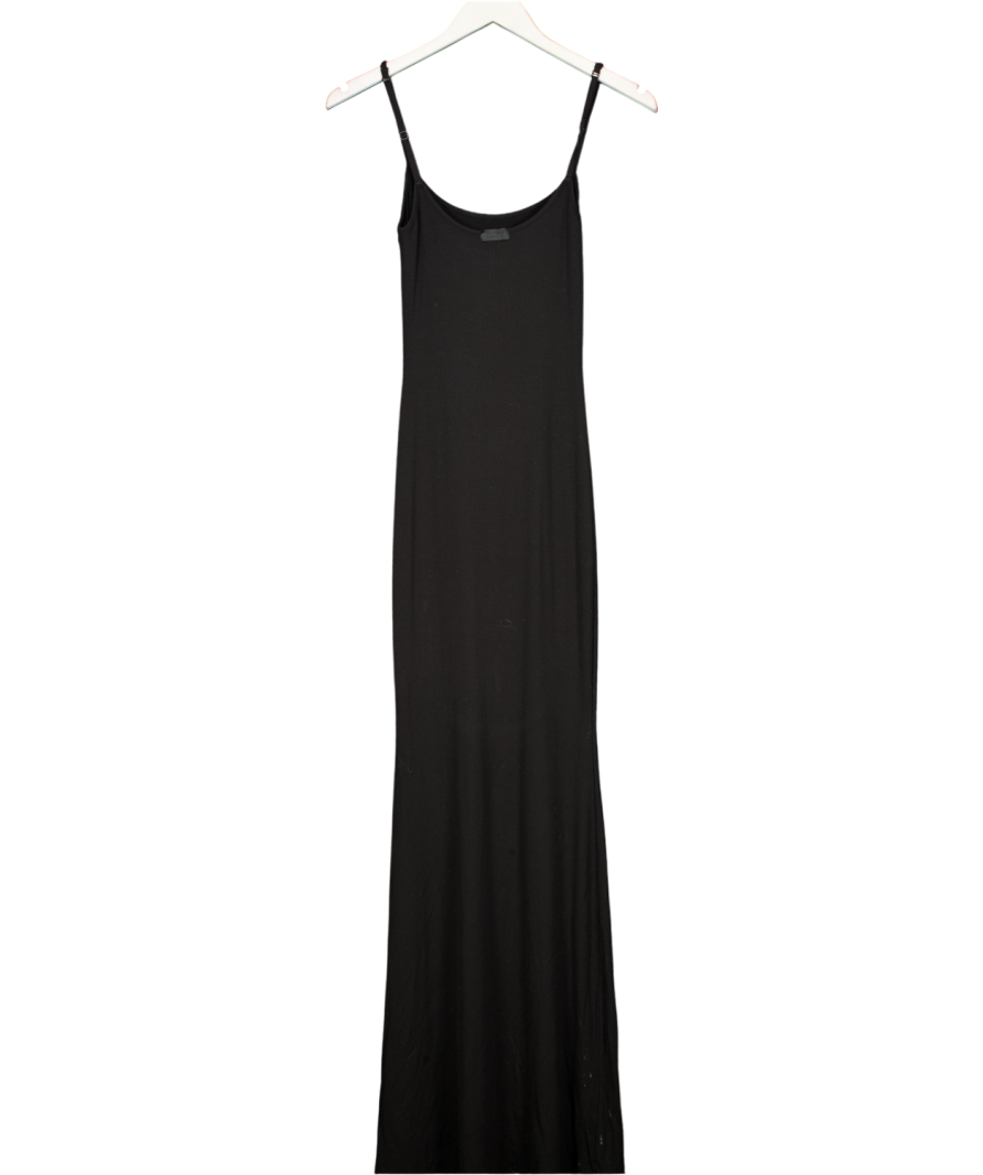 SKIMS Soft Lounge Long Slip Maxi Dress - Onyx Black UK XS