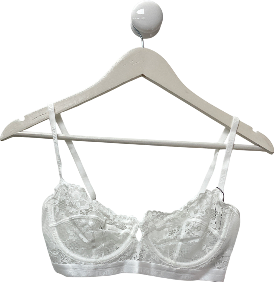 Lounge Underwear White Blossom Balcony Bra UK 34DD