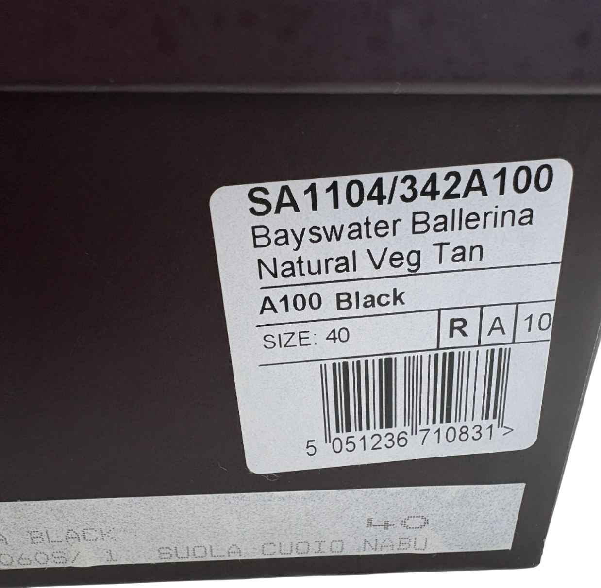 Mulberry Black Bayswater Ballerina Leather Pumps UK 7 EU 40 👠