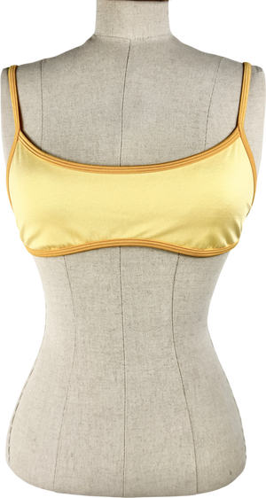 Lounge Yellow Bikini Top UK M