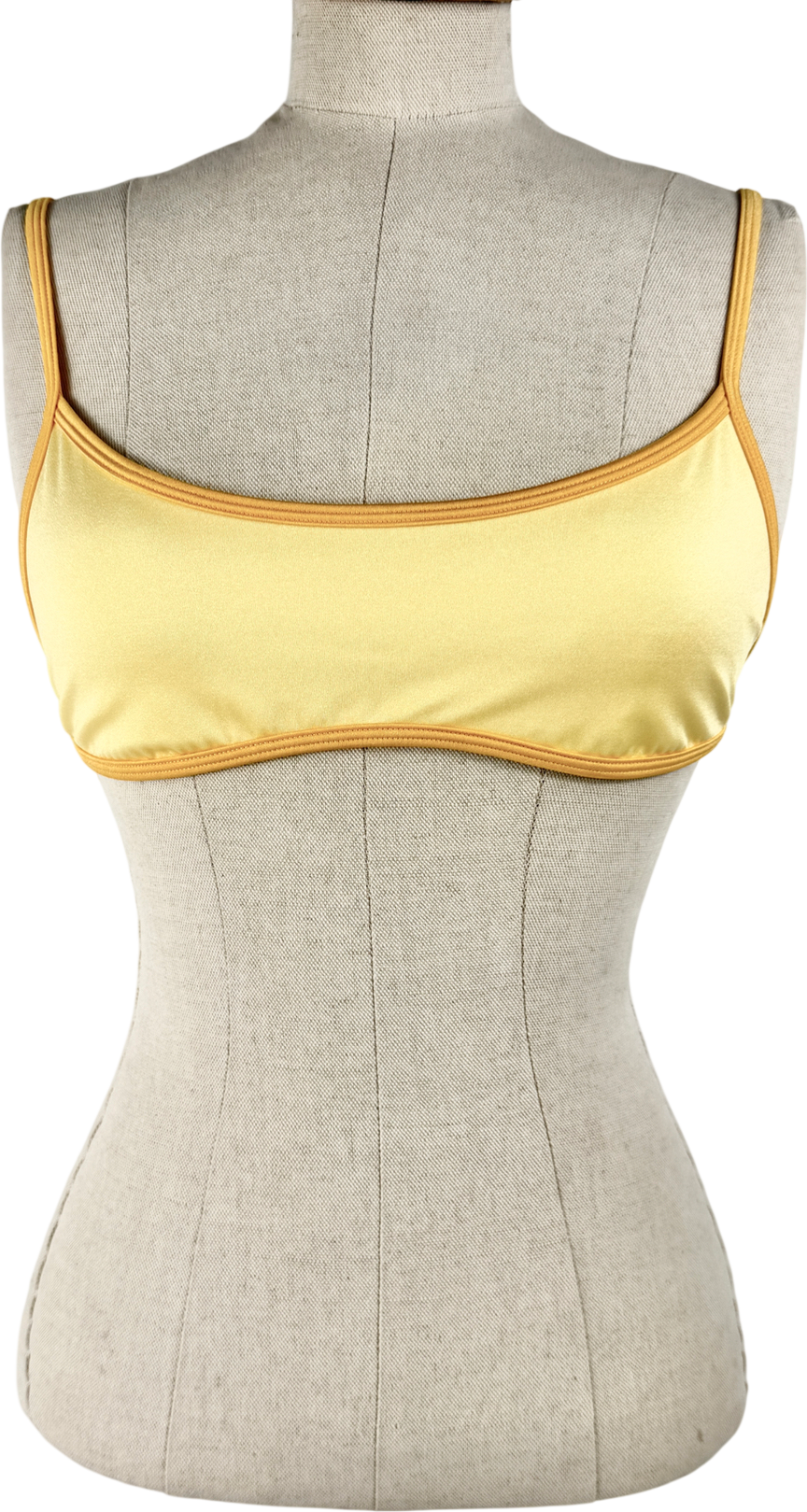 Lounge Yellow Bikini Top UK M