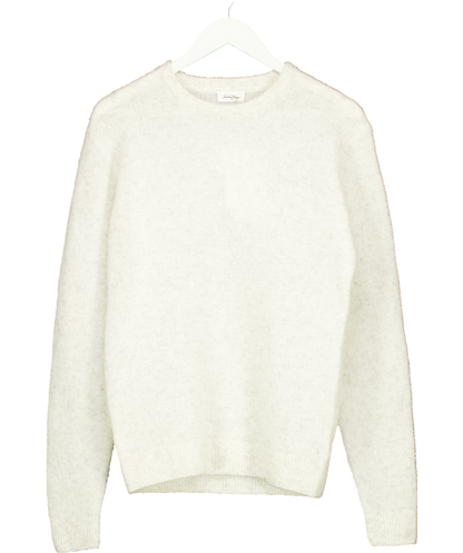 American Vintage White Men's Jumper Dazington UK S