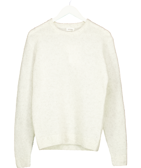 American Vintage White Men's Jumper Dazington UK S