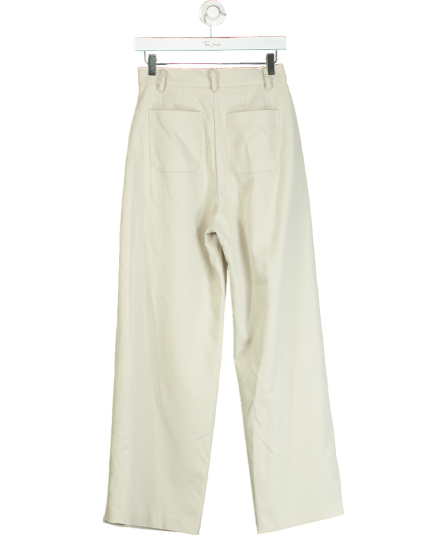 Sunder Market Beige Tilted Waist Detail Trouser UK M