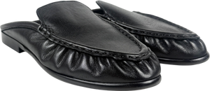 ASOS Black Mellow Premium Loafer Mules Leather UK 5 EU 38