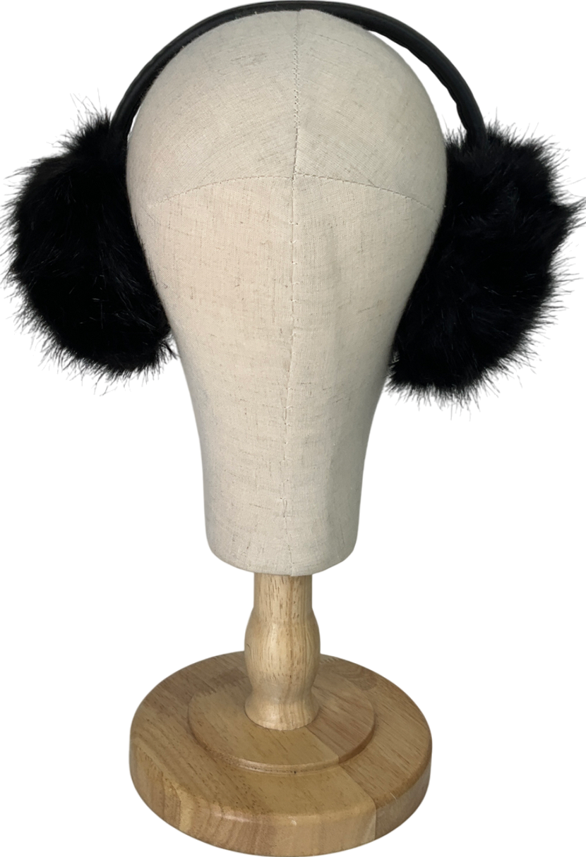 H&M Black Fluffy Earmuffs One Size
