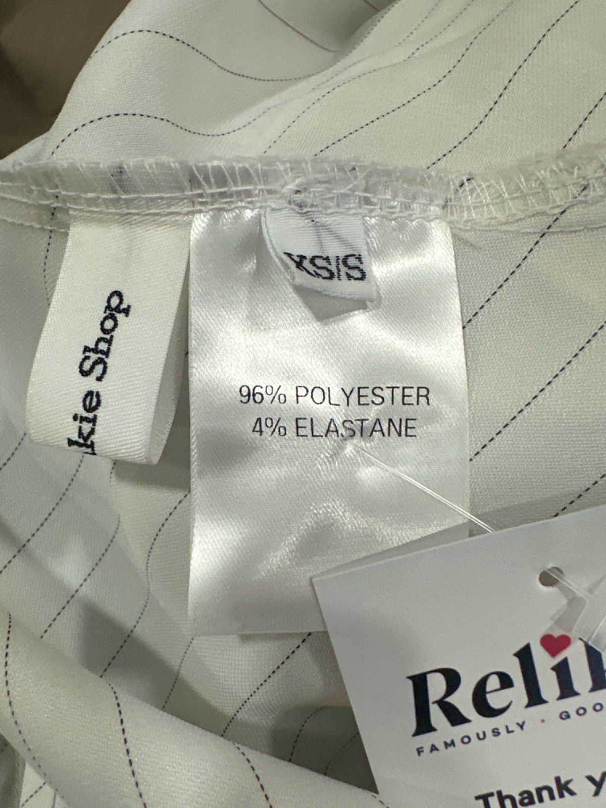 The Frankie Shop White Striped Maxi Dress UK XS/S