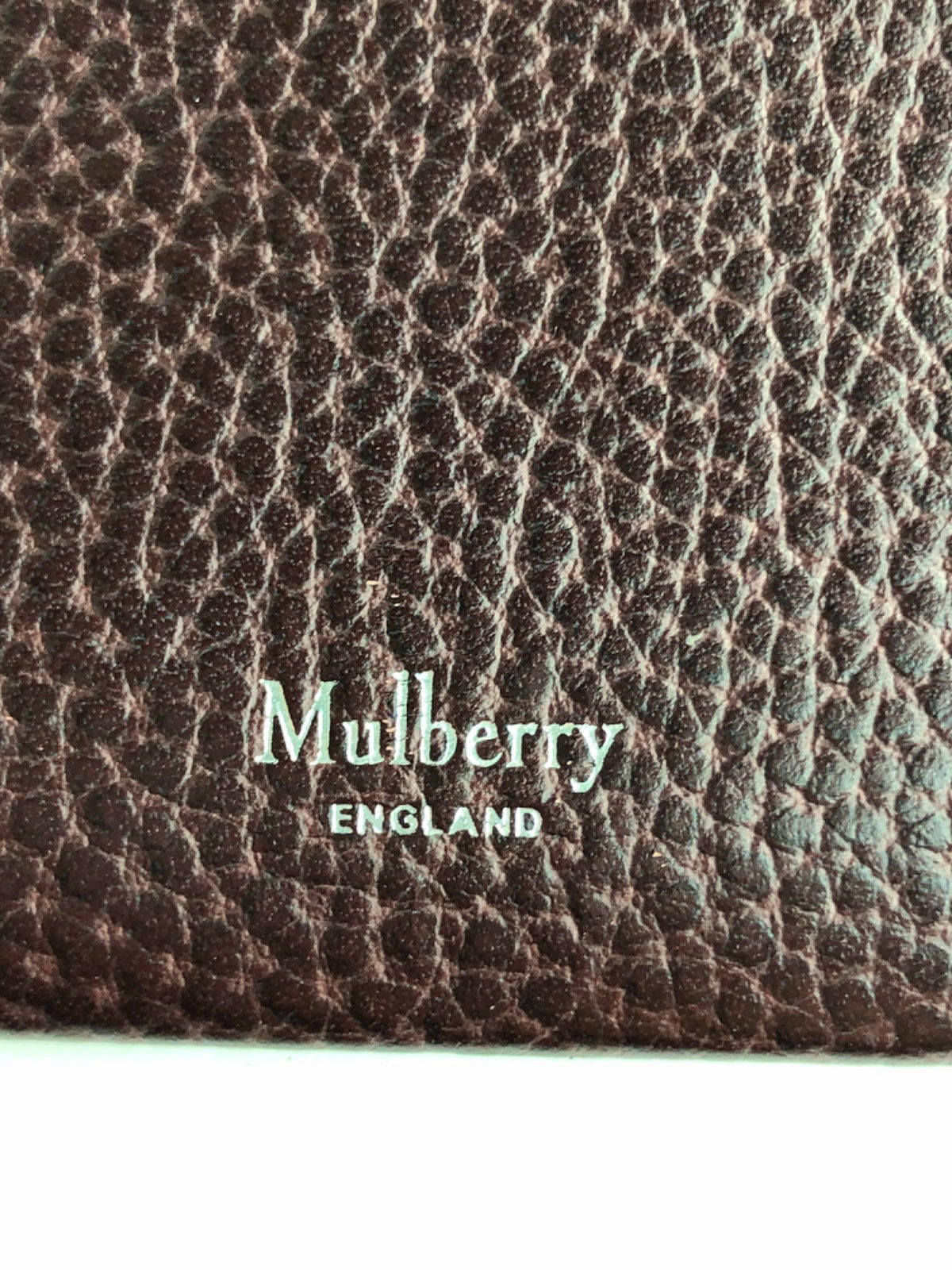 Mulberry Brown Leather Card Holder