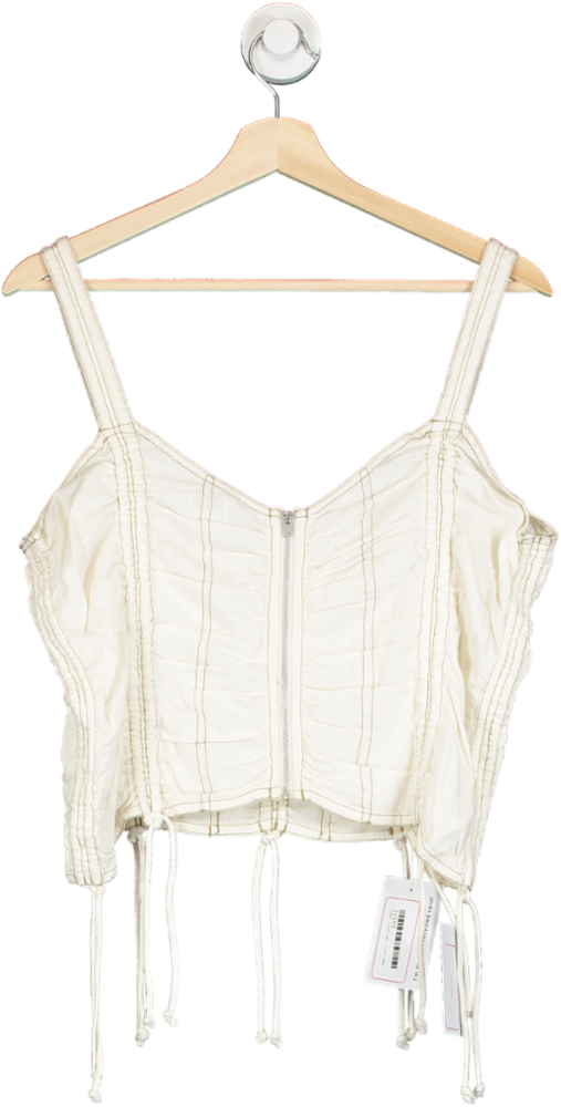 Urban Outfitters BDG Cream ruched cami top UK  L