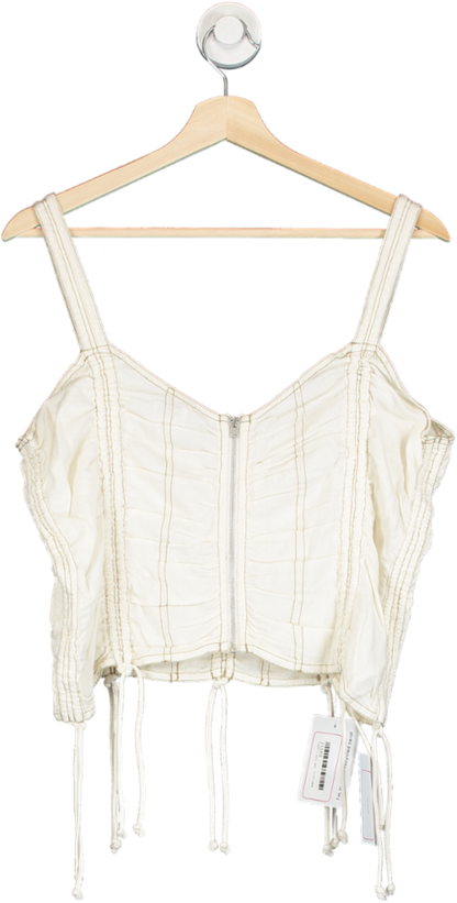 Urban Outfitters BDG Cream ruched cami top UK  L