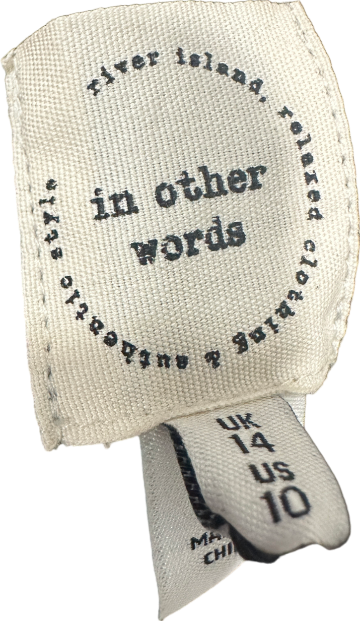 River Island Black CASL Cargo Trousers UK 14