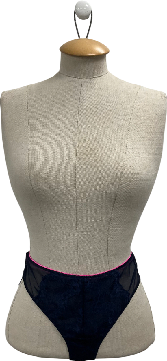 Understatement Blue Lace Cheeky Briefs UK M