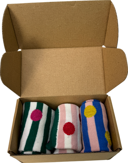 BODEN Multicoloured Set Of 3 Pairs Of Socks Gift Boxed One Size