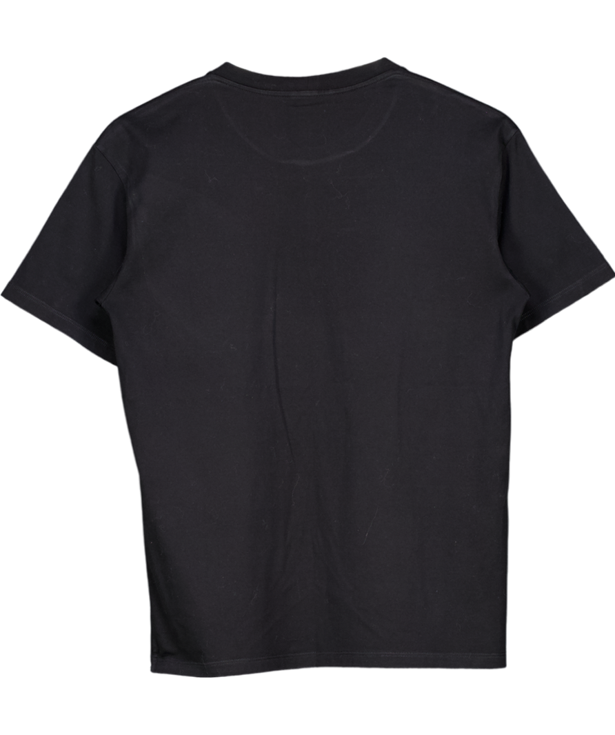 Celine Black Logo T-shirt In Cotton Jersey UK XXS