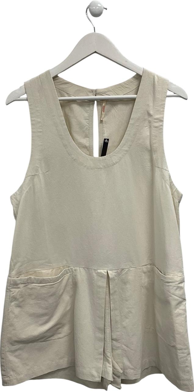 Free People Beige Vista Skort Romper UK S