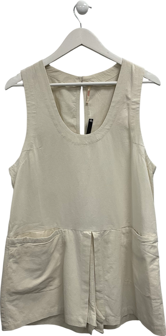 Free People Beige Vista Skort Romper UK S