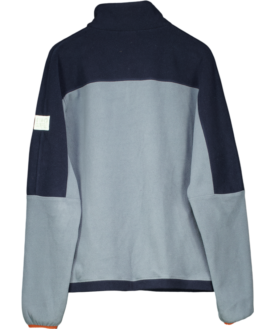 Gym & Coffee Grey Half Zip Polar Fleece UK L