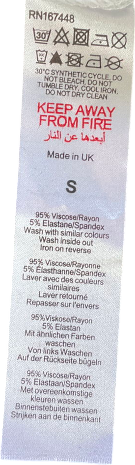 Nasty Gal White Funnel Neck Crop Top UK S