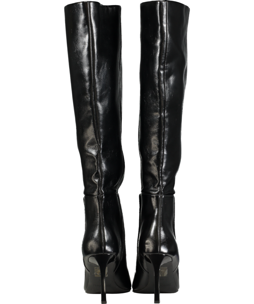 River Island Black Heeled High Leg Boots UK 8 EU 41 👠