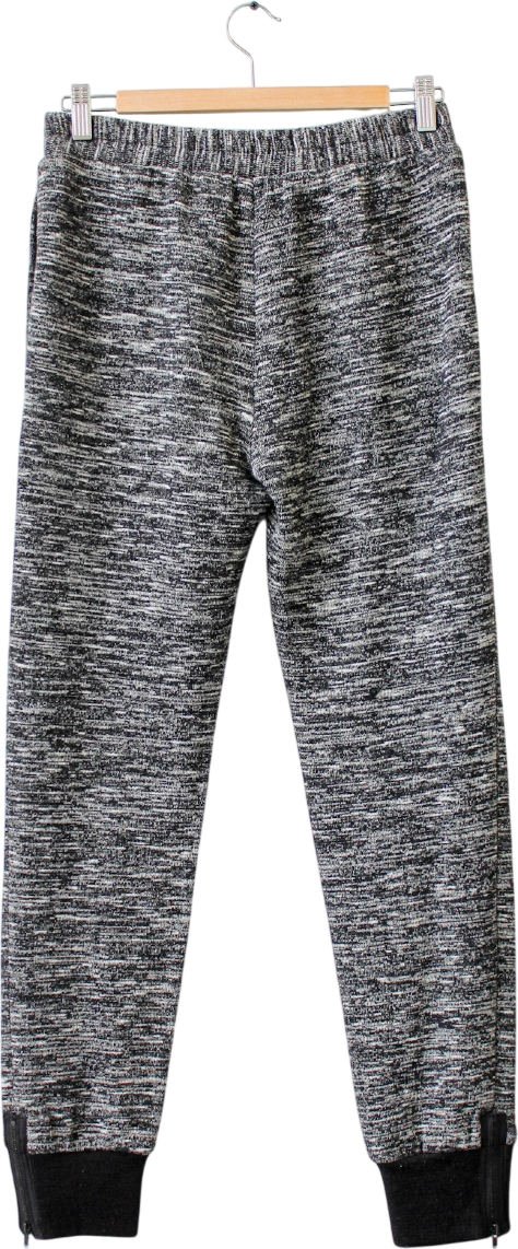 3.1 PHILIP LIM Black Marl Joggers UK M