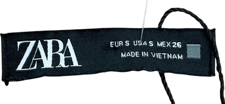 ZARA Beige Relaxed Fit Pleated Trousers UK S