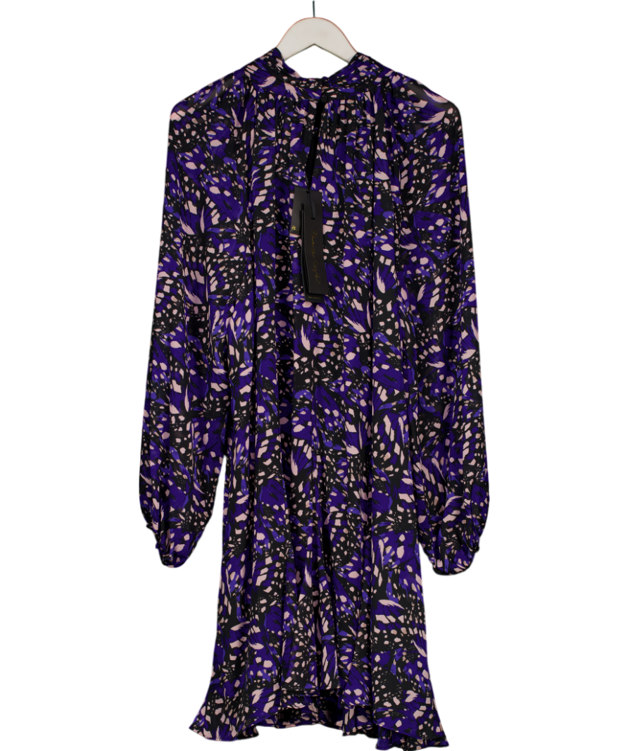 Phase Eight Blue Aleka Abstract Swing Mini Dress UK 24