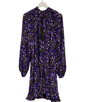 Phase Eight Blue Aleka Abstract Swing Mini Dress UK 24