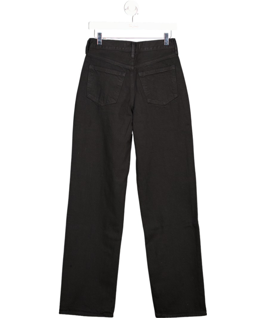 Abercrombie & Fitch Black High Rise Loose Jean - Long Length W25