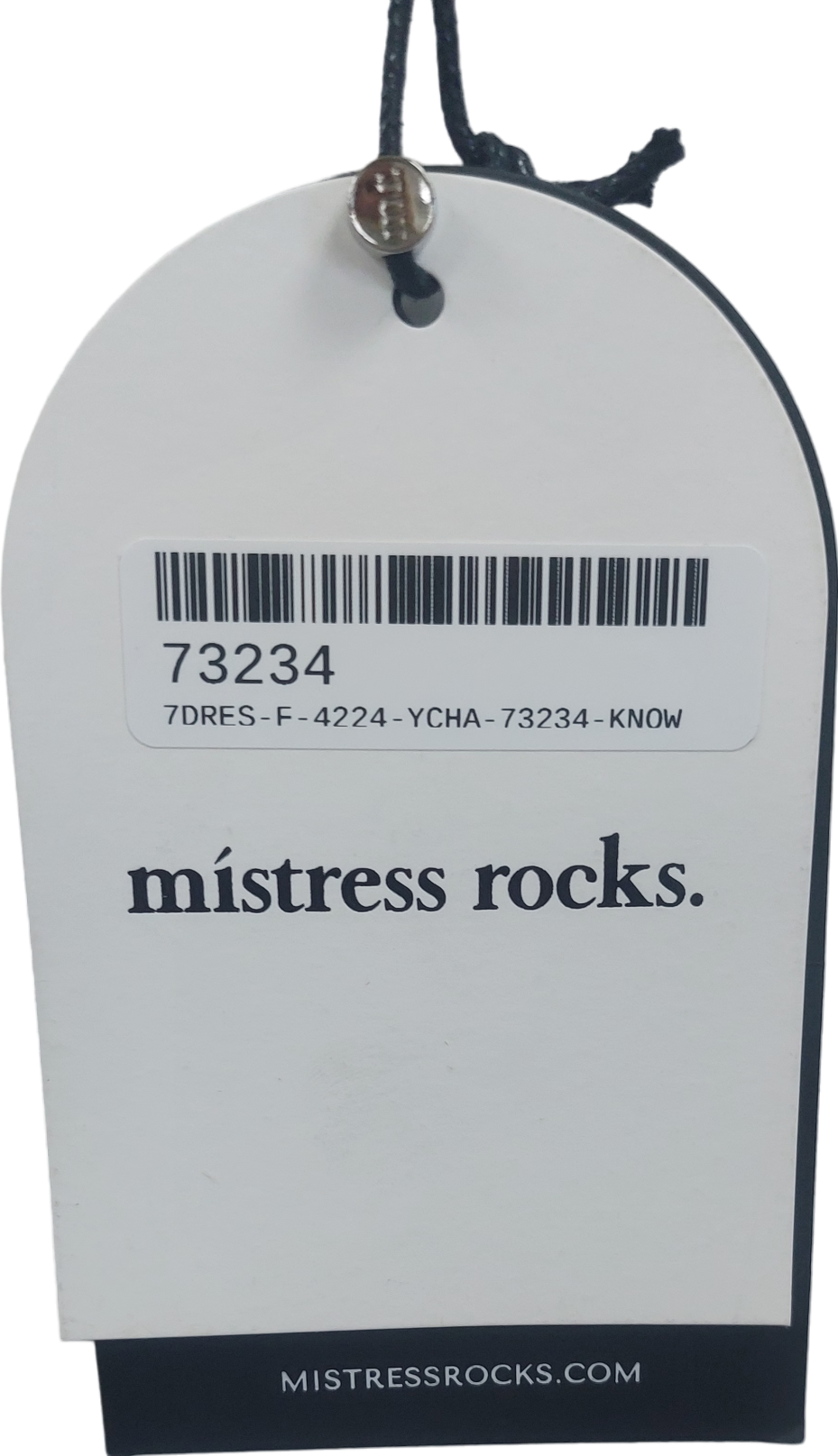 Mistress Rocks White Plunge Asymmetric Dress UK S