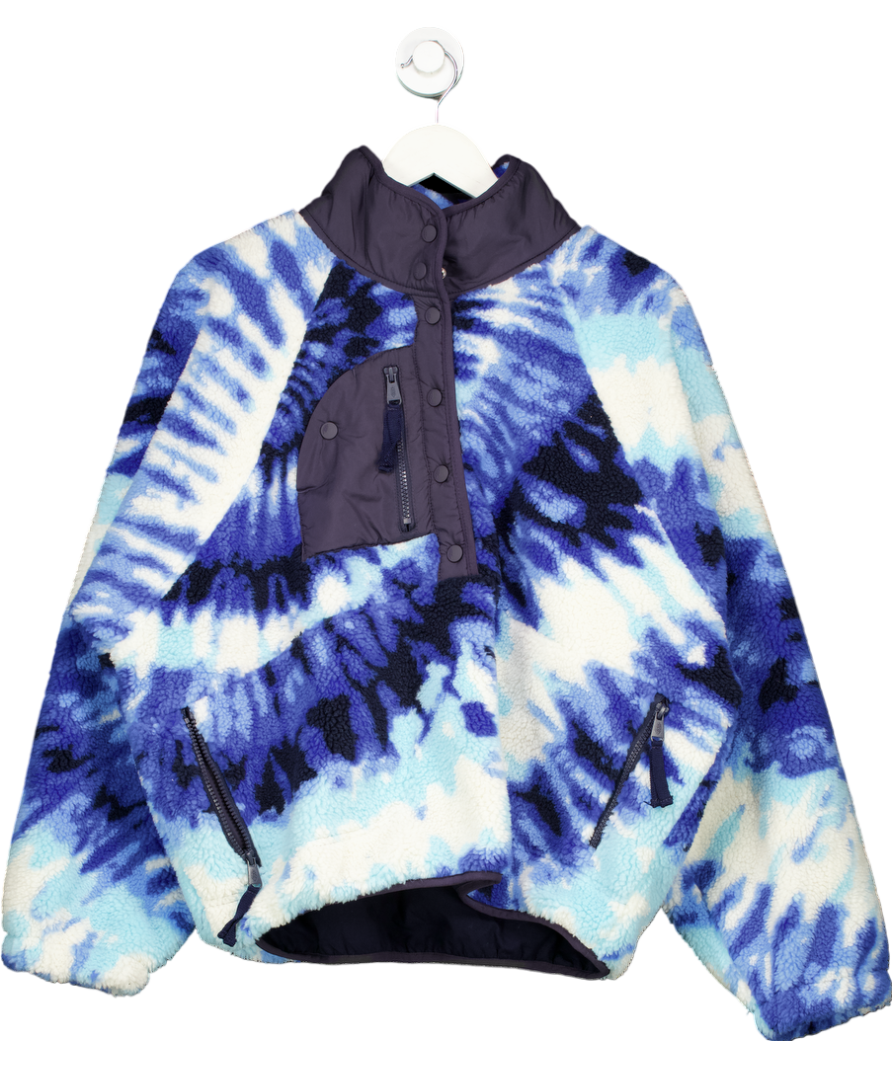 Blue Free People Rocky Ridge Pullover UK L