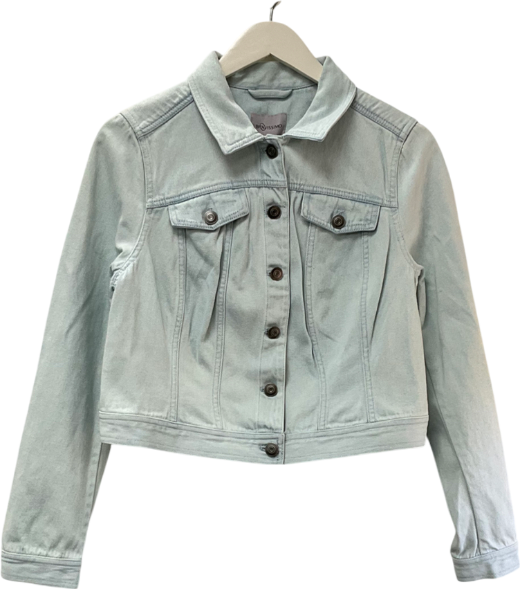 bravissimo Blue Cropped Denim Jacket UK 14