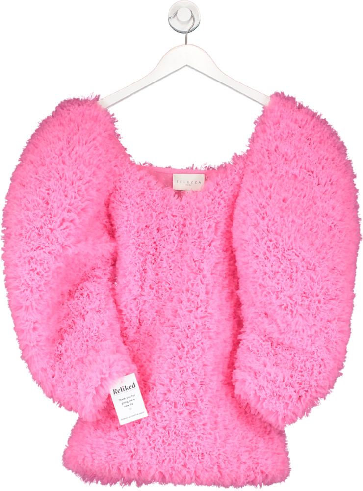 SELEZZA Pink Primrose Mini Dress UK XS