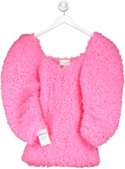 SELEZZA Pink Primrose Mini Dress UK XS