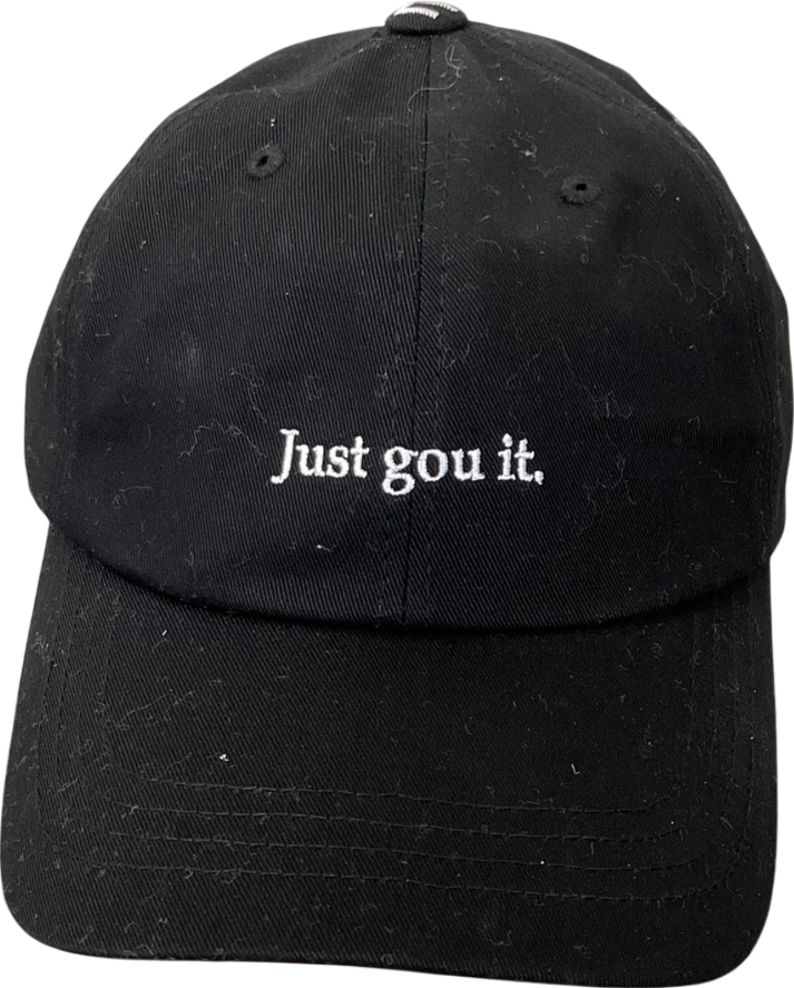peggy goods Black Just Gou It Baseball Cap One Size