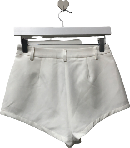 Misspap White Tailored Micro Mini Short UK 8