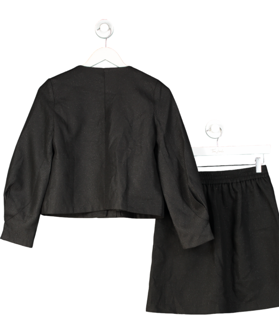 S. deer Black 2-piece Sparkly Jacket  And Matching Skirt Set UK M