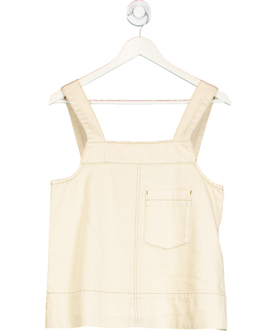 Aligne Cream Meadow Denim Pinafore Top UK 8